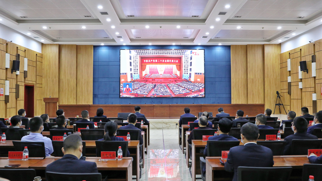 武陵区党员干部收听收看党的二十大开幕会