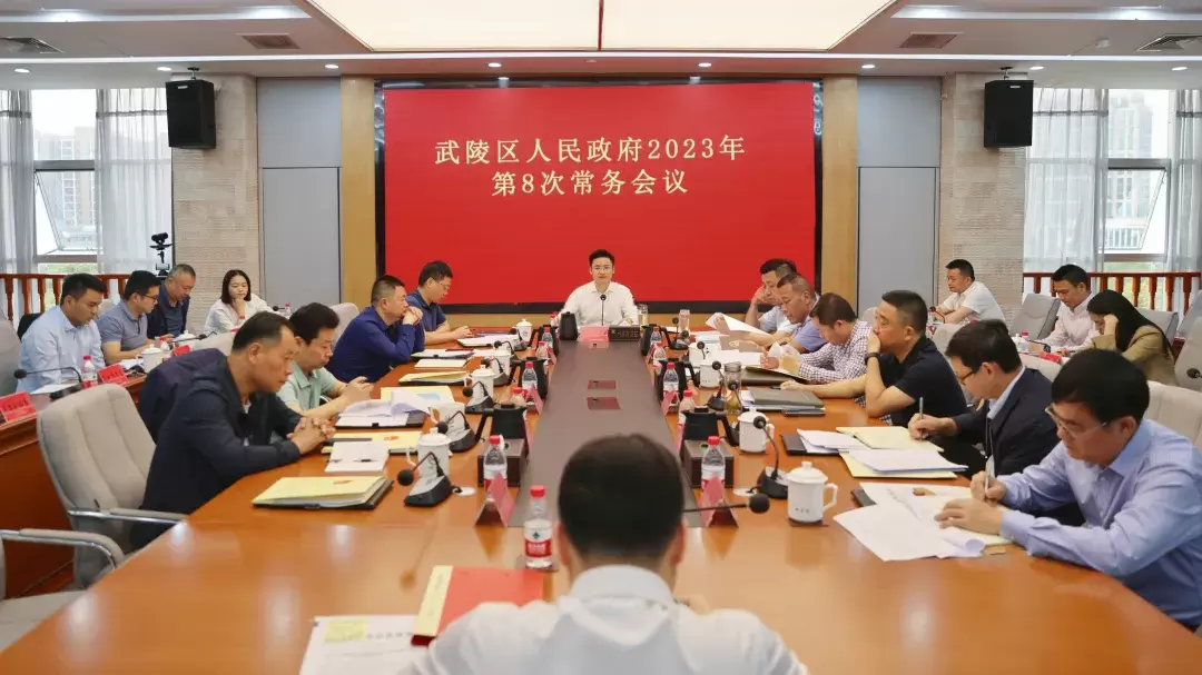 武陵区政府常务会传达学习上级有关精神