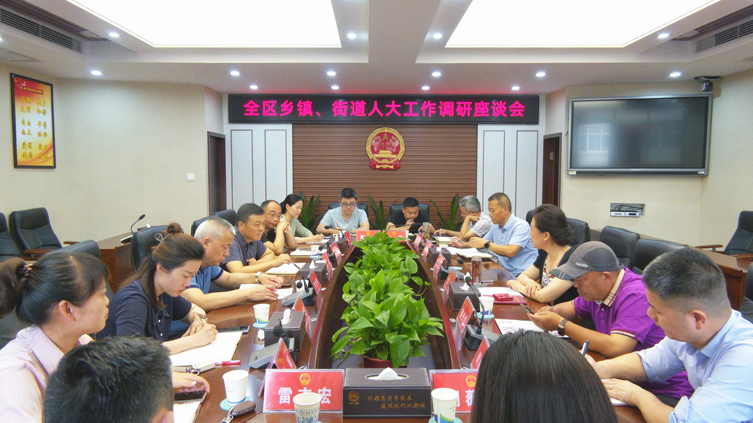 武陵区召开全区乡镇、街道人大工作调研座谈会