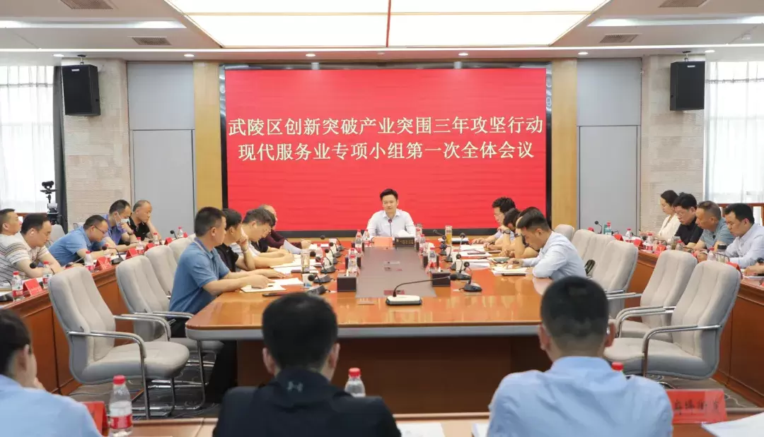 【创新突破 产业突围】 武陵区创新突破产业突围三年攻坚行动现代服务业专项小组第一次全体会议召开