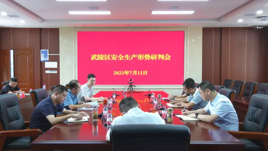 武陵区召开安全生产形势研判会
