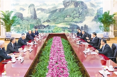 习近平会见美国国会参议院多数党领袖舒默一行
