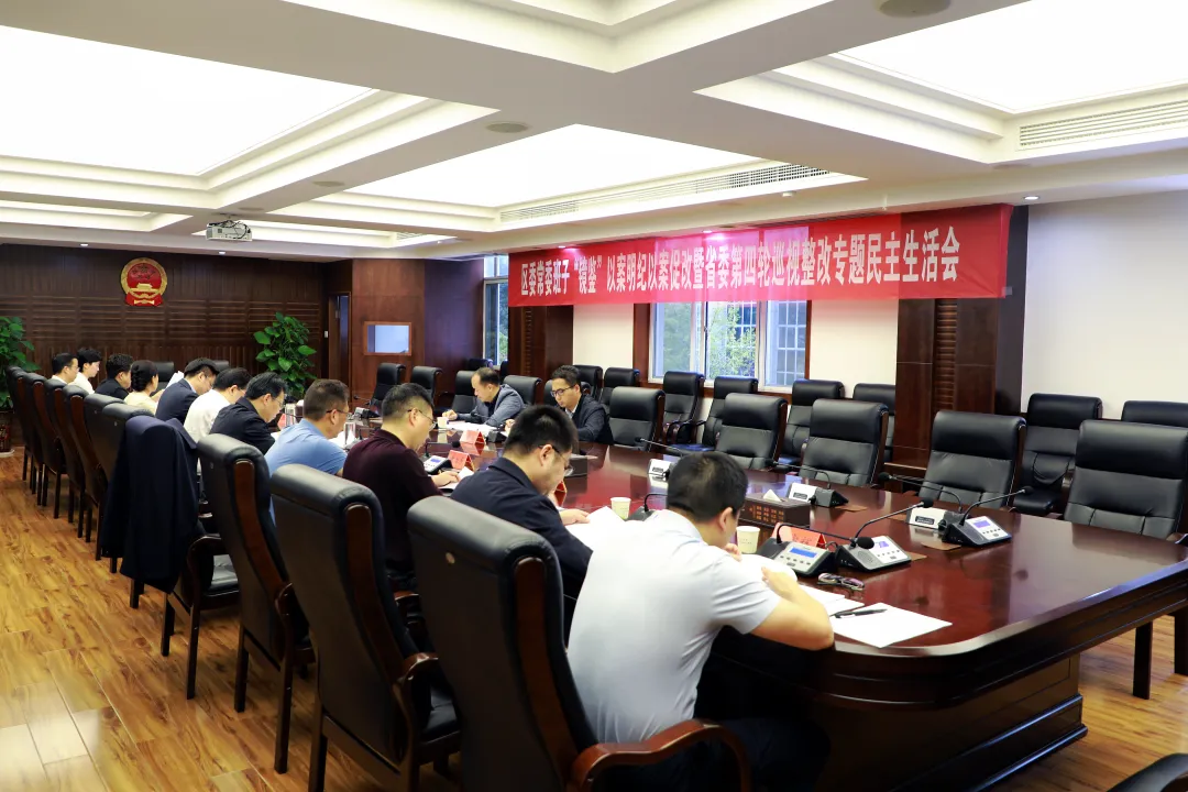 武陵区委常委班子召开“镜鉴”以案明纪以案促改暨省委第四轮巡视整改专题民主生活会