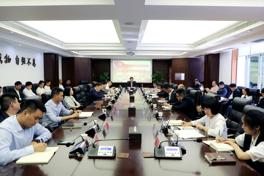 寻健参加区政府办机关支部党员大会