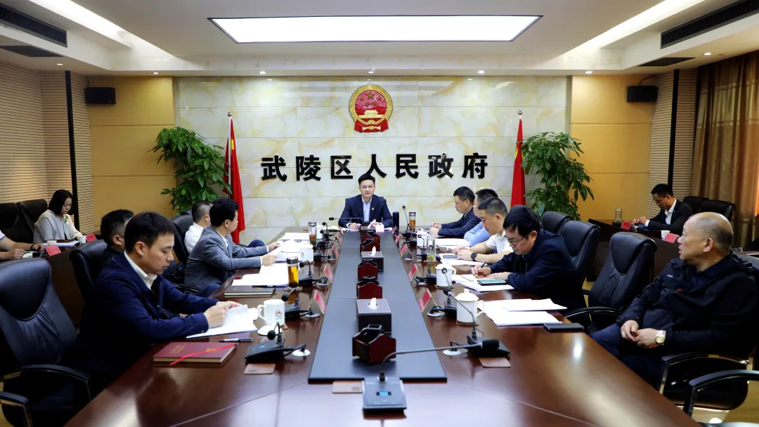 武陵区政府党组会议暨“走找想促”活动第一次调研成果交流会召开