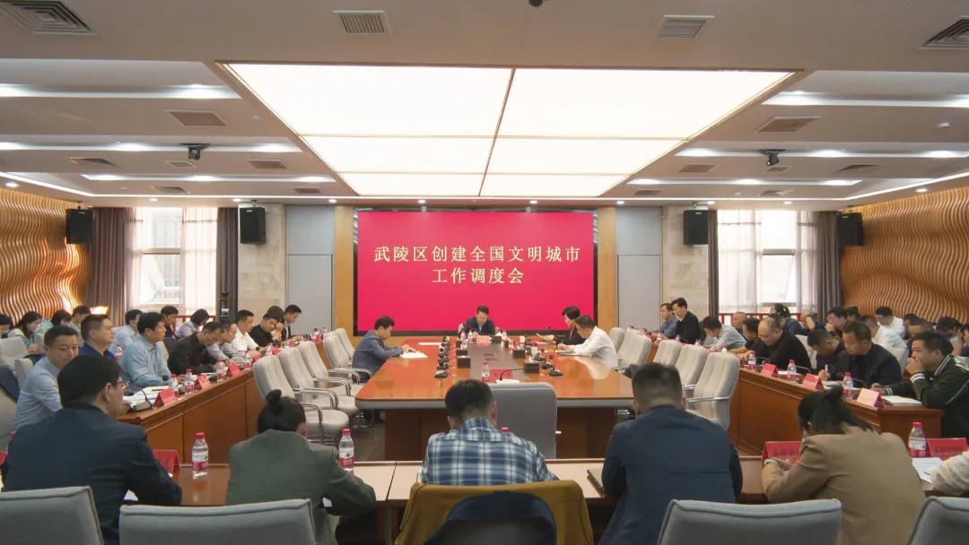 武陵区召开创建全国文明城市工作调度会