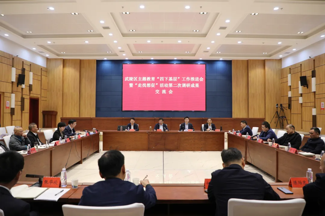 （学思想 强党性 重实践 建新功）武陵区主题教育“四下基层”工作推进会暨“走找想促”活动第二次调研成果交流会召开