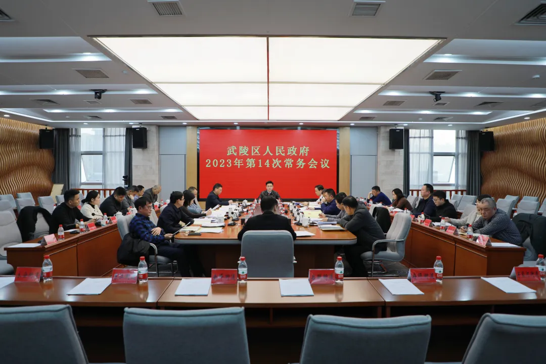 武陵区政府常务会传达学习上级有关精神