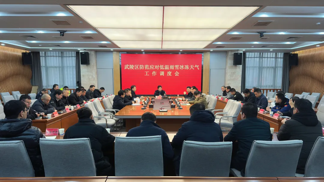 康少中主持召开防范应对低温雨雪冰冻天气工作调度会