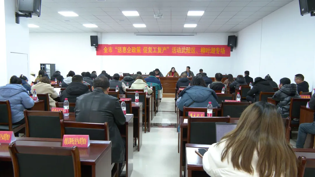常德市“送惠企政策 促复工复产”活动走进武陵区 助企实现“开门红”