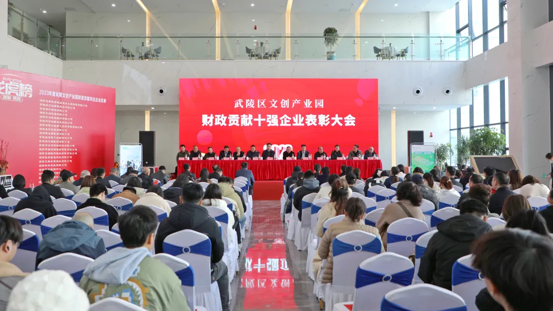 武陵互联网文创产业园举行财政贡献十强企业表彰大会