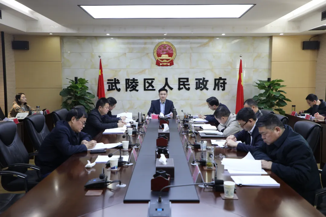 武陵区政府2024年党组理论学习中心组集中学习研讨会暨区政府党组会召开