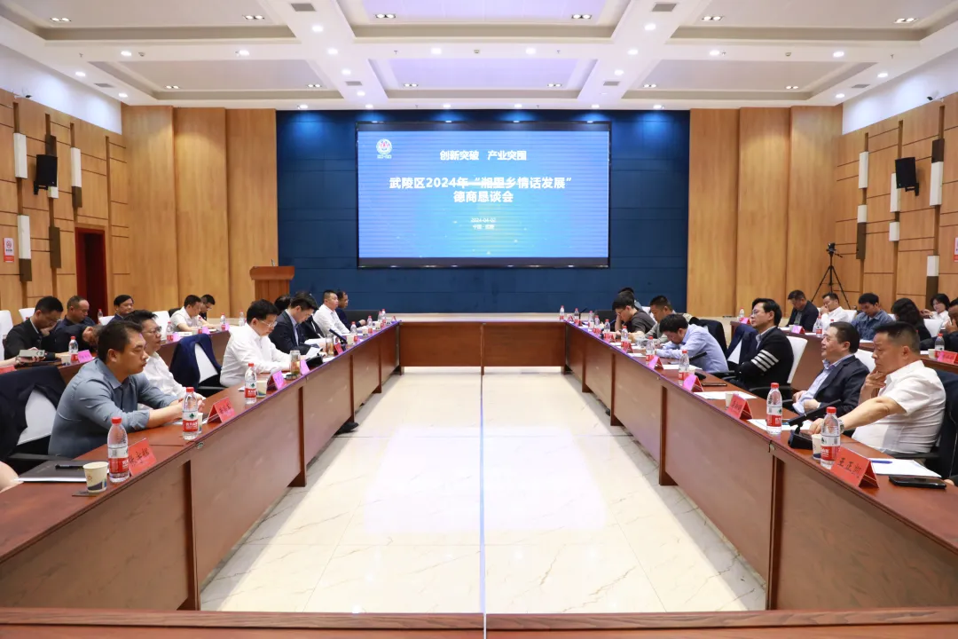 【牢记嘱托 实干奋进】武陵区召开2024年“湘里乡情话发展”德商恳谈会