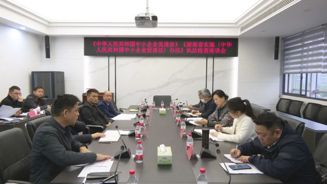 武陵区人大常委会对中小企业“一法一办法”贯彻实施情况开展执法检查