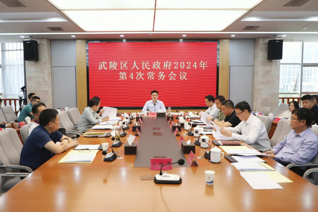 武陵区政府常务会传达学习上级有关精神