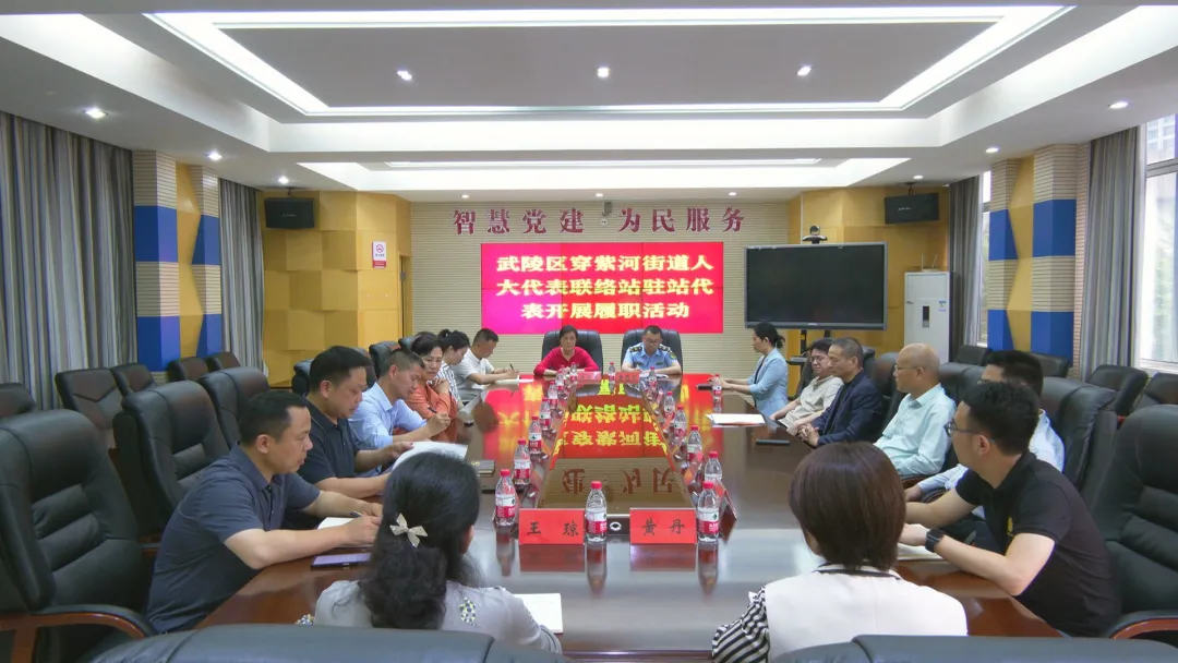 廖可元来武陵区开展人大代表进站履职活动