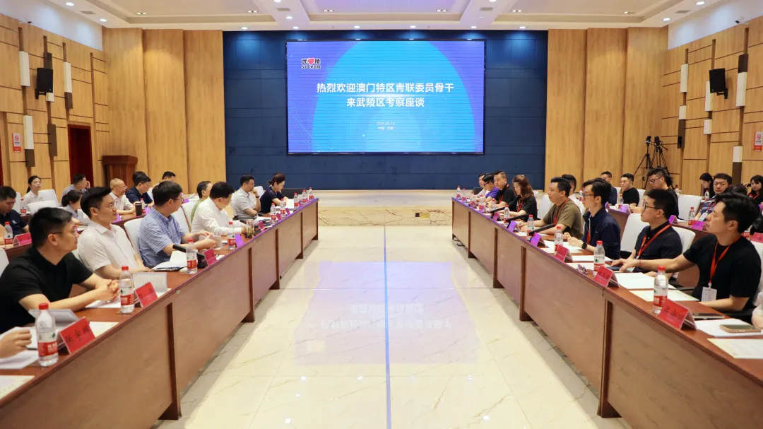 澳门特区青联委员骨干来武陵区考察座谈