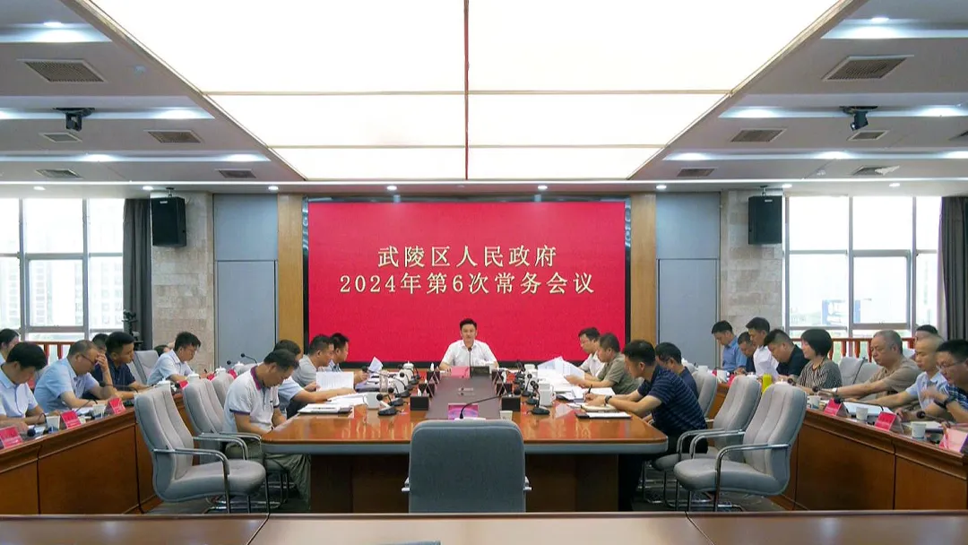 武陵区政府常务会传达学习上级有关精神