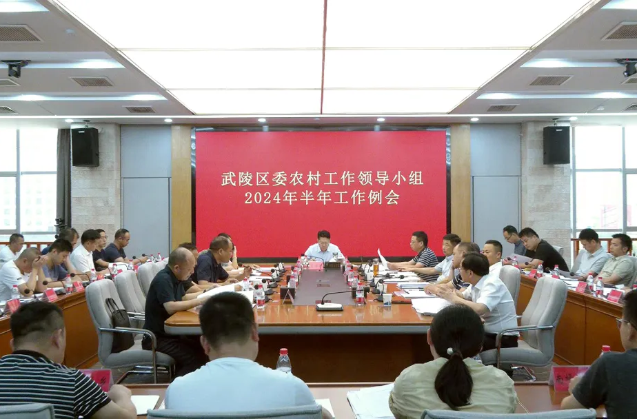 武陵区召开区委农村工作领导小组2024年半年工作例会