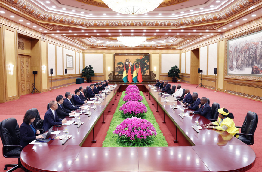习近平会见几内亚总统敦布亚
