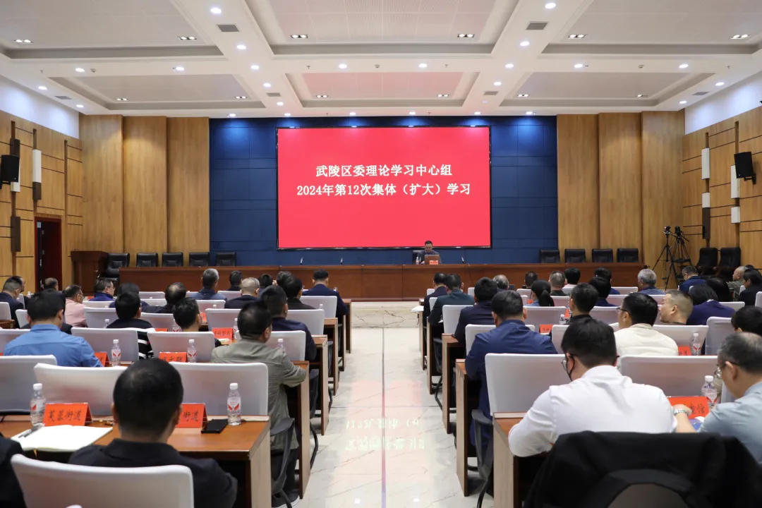 武陵区委理论学习中心组举行2024年第12次集体（扩大）学习