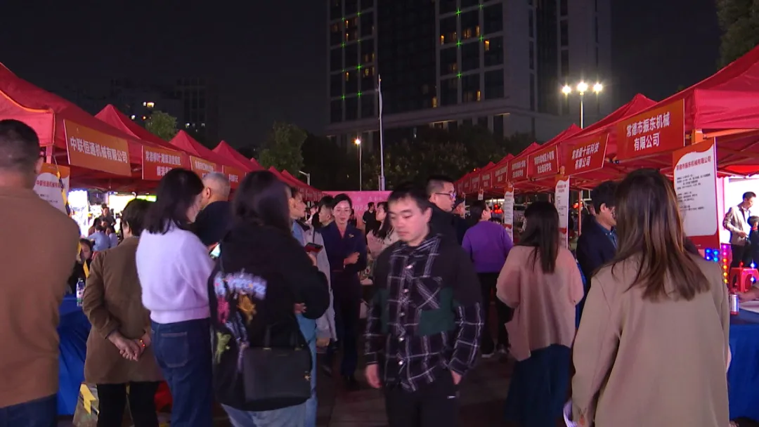 常德市举办2024年零工市场夜市招聘会