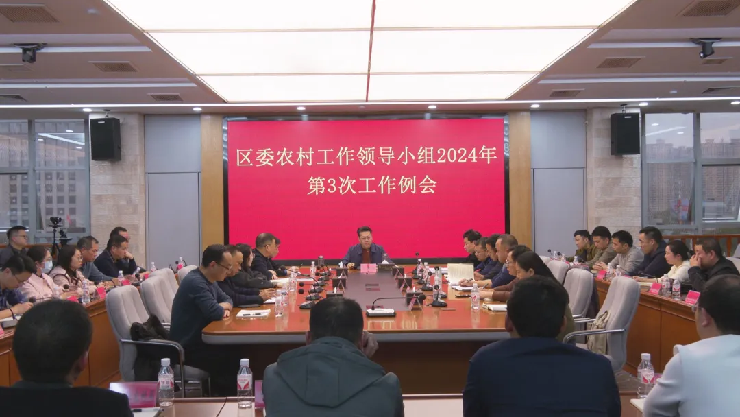 武陵区召开区委农村工作领导小组2024年第3次工作例会