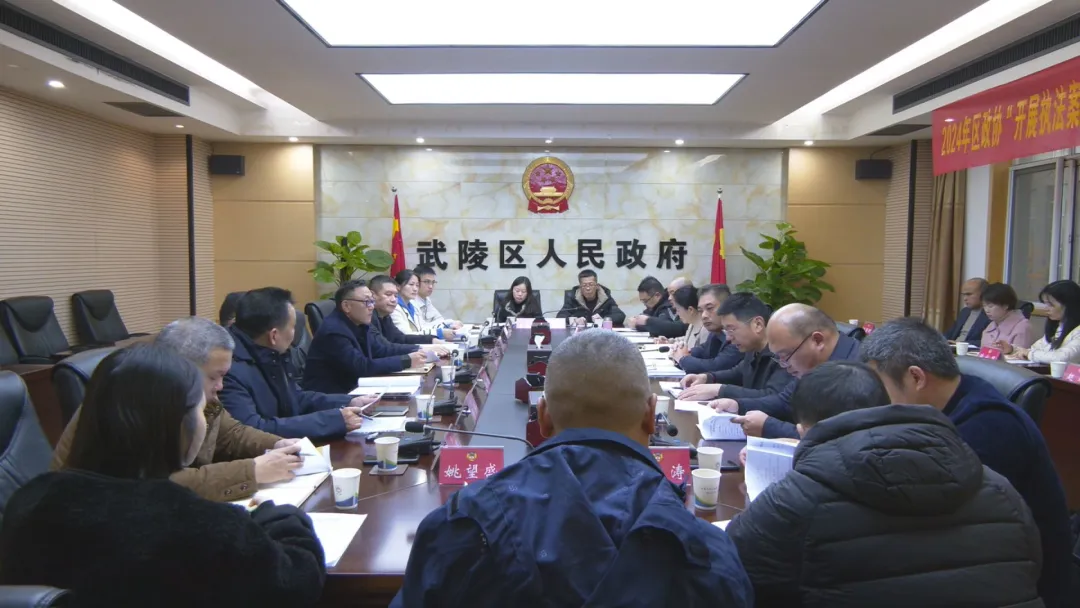 武陵区政协召开“开展执法案卷质量评查 助推我区执法质量提升”座谈会