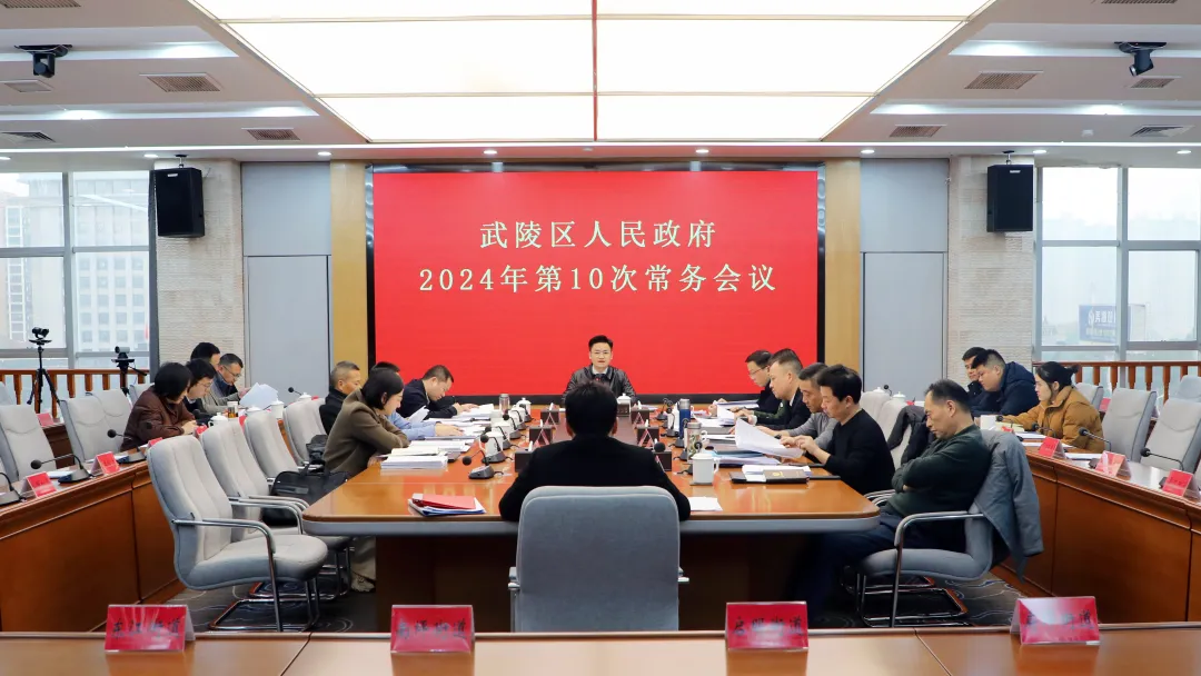 武陵区政府常务会传达学习上级有关精神