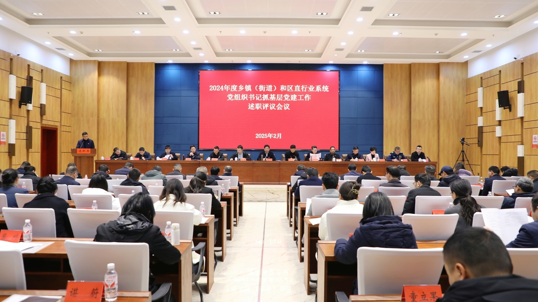 武陵区召开2024年度乡镇（街道）和区直行业系统党组织书记抓基层党建工作述职评议会议