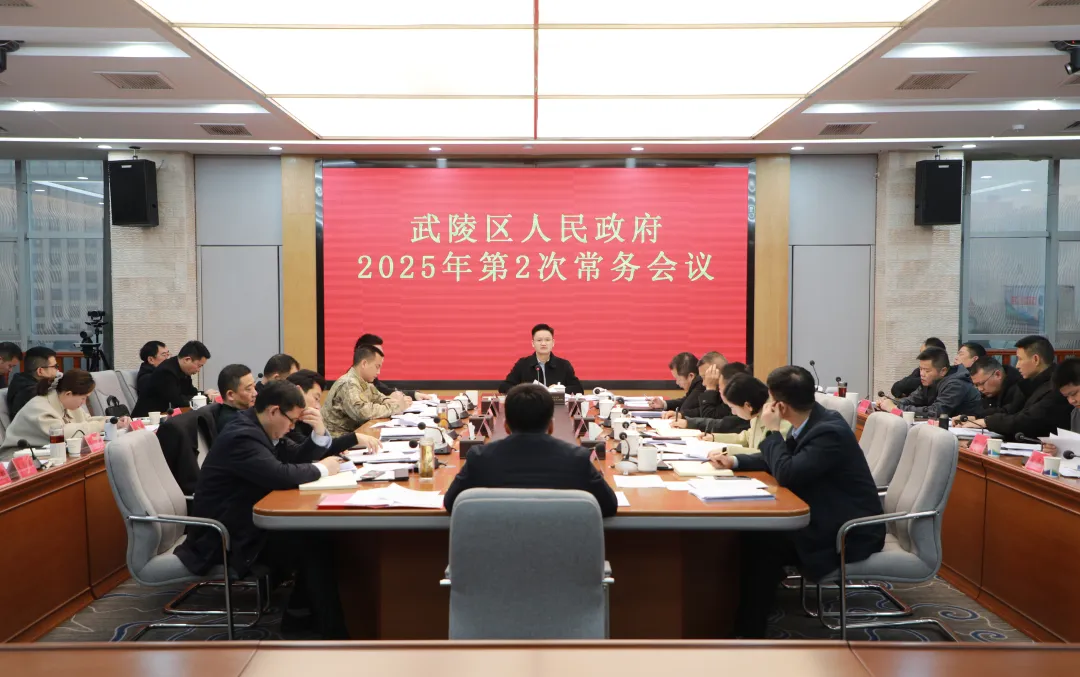 武陵区政府常务会传达学习上级有关精神