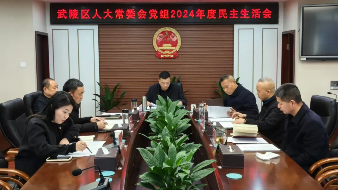 武陵区人大常委会党组召开2024年度民主生活会
