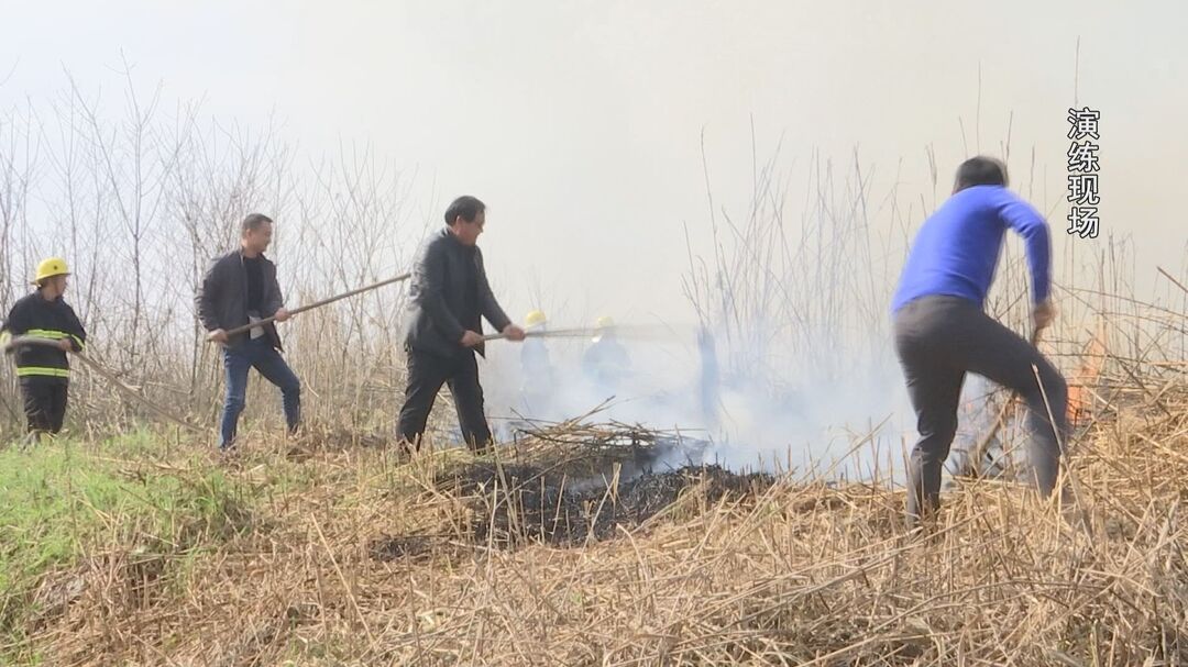 武陵区河洑镇开展森林火灾扑救应急实战演练