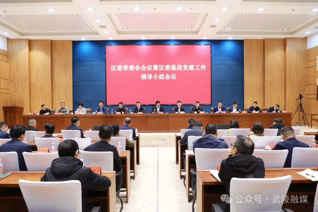 康少中主持召开区委常委会会议暨区委基层党建工作领导小组会议