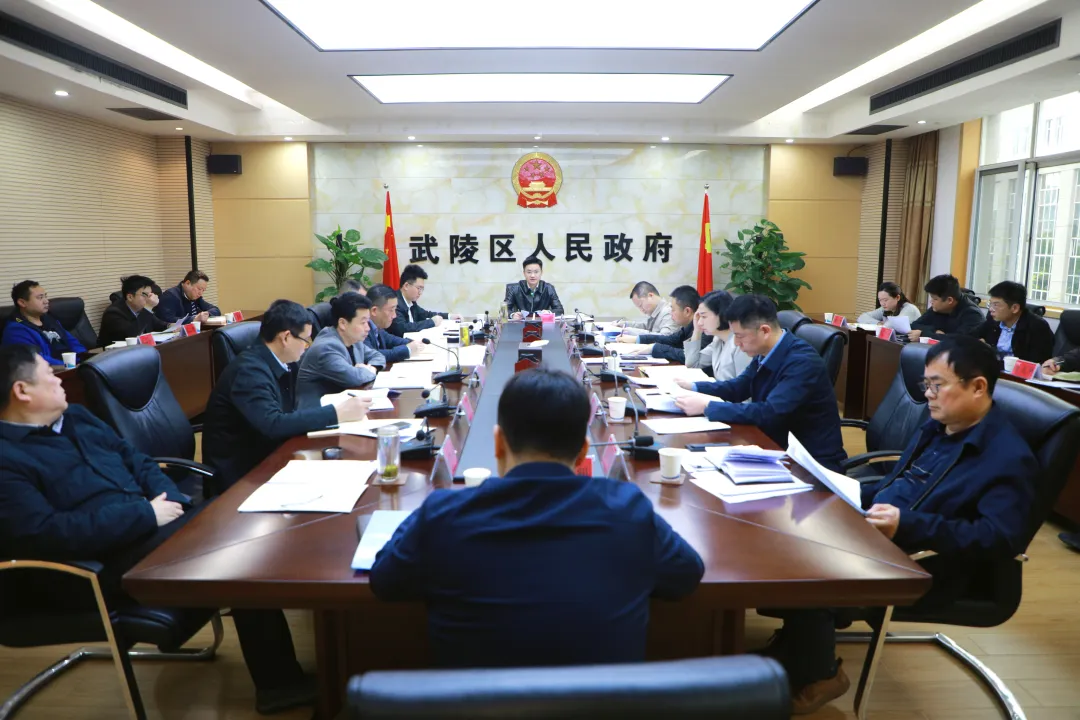 武陵区政府2025年党组理论学习中心组集中学习研讨会、区政府党组会暨区长碰头会召开