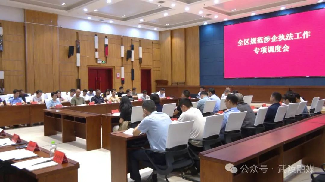 武陵区召开规范涉企执法工作专项调度会