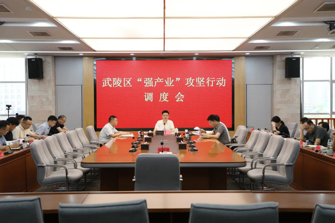 武陵区召开“强产业”攻坚行动调度会