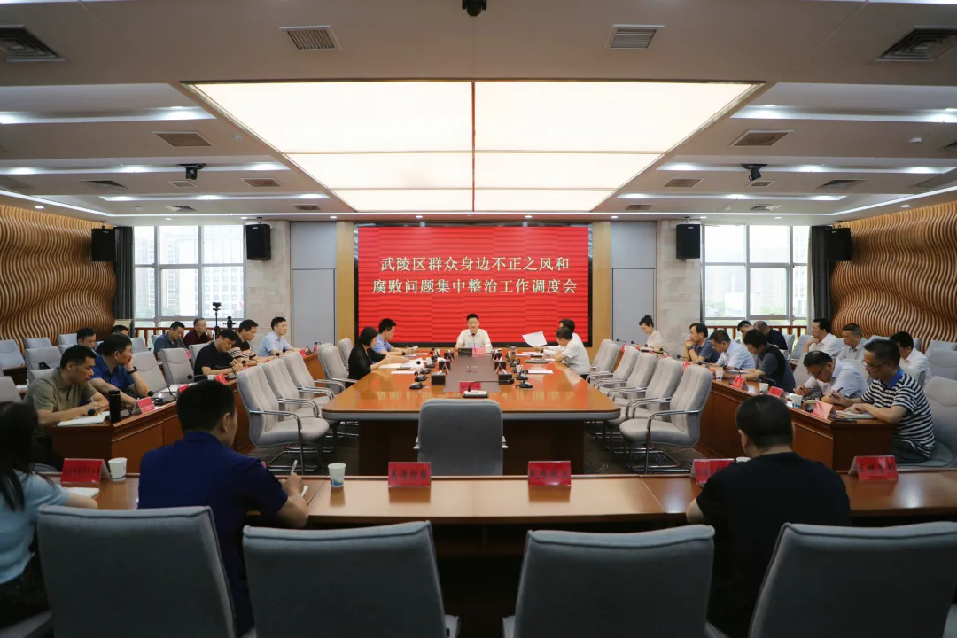 武陵区调度群众身边不正之风和腐败问题集中整治工作
