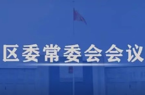 康少中主持召开区委常委会会议
