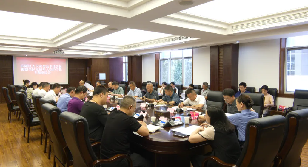 武陵区人大常委会主任会议专题视察未成年人保护工作