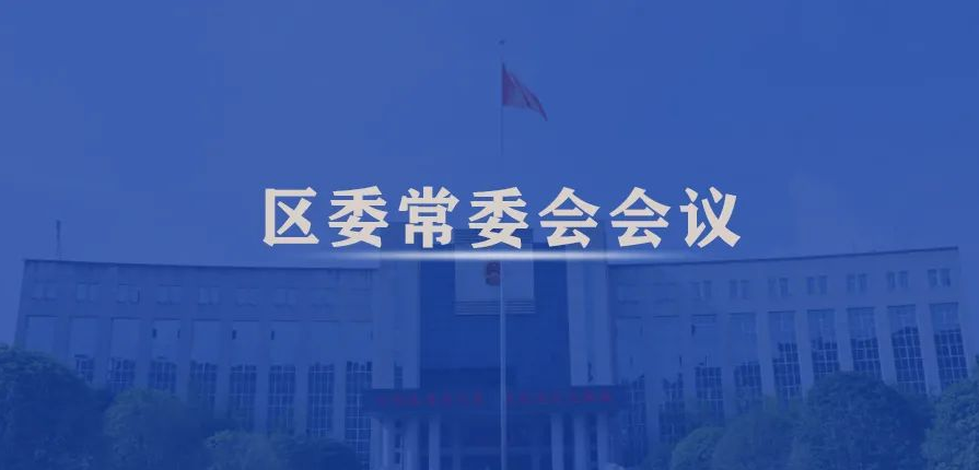 宋磊主持召开区委常委会会议