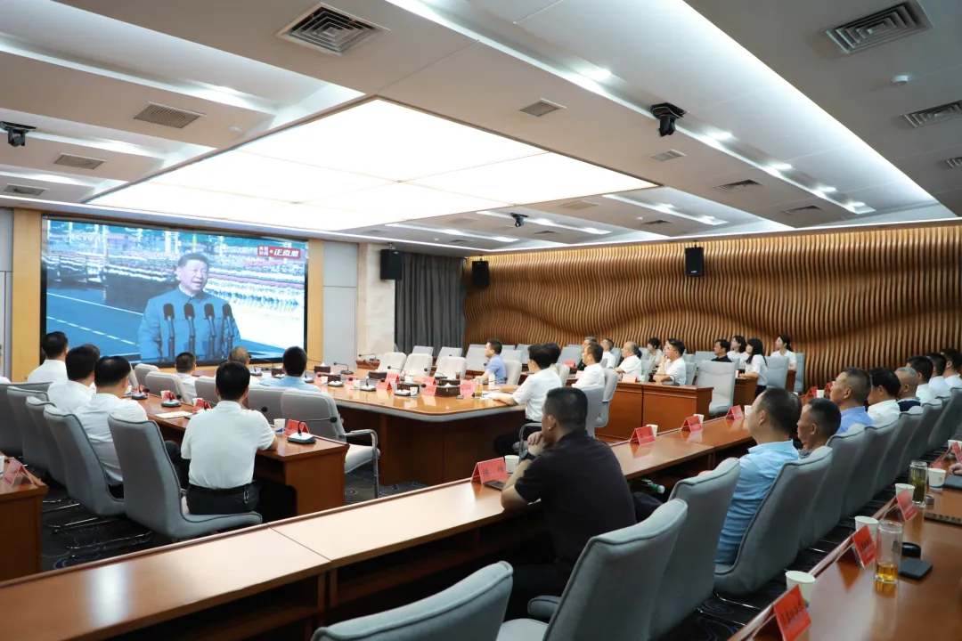 武陵区集中收看纪念中国人民抗日战争暨世界反法西斯战争胜利80周年大会