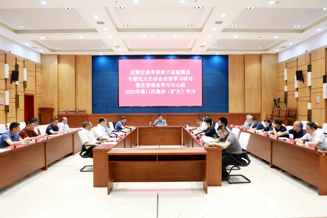 康少中主持区委常委班子巡视整改专题民主生活会会前学习研讨暨区委理论学习中心组集体（扩大）学习