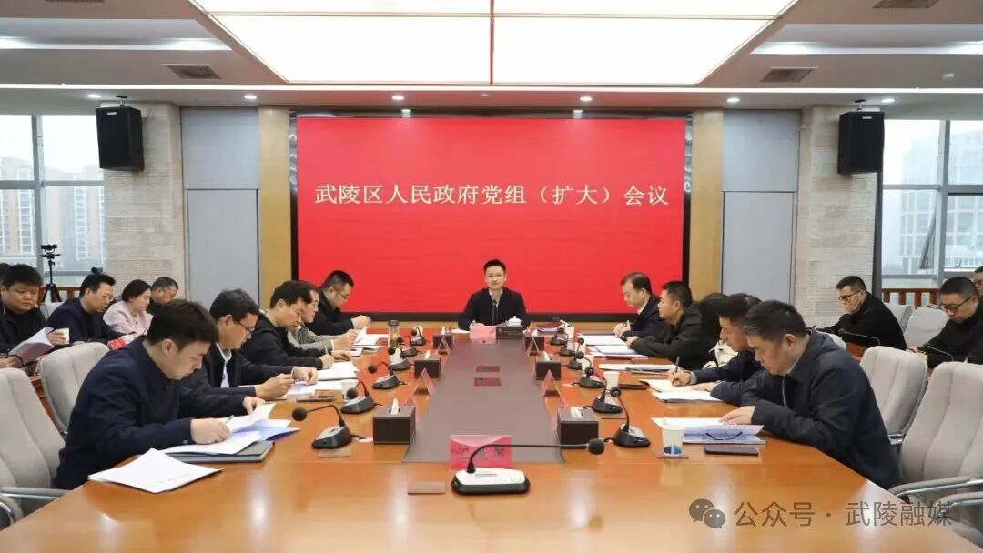 武陵区政府党组（扩大）会议召开