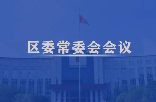 康少中主持召开区委常委会会议