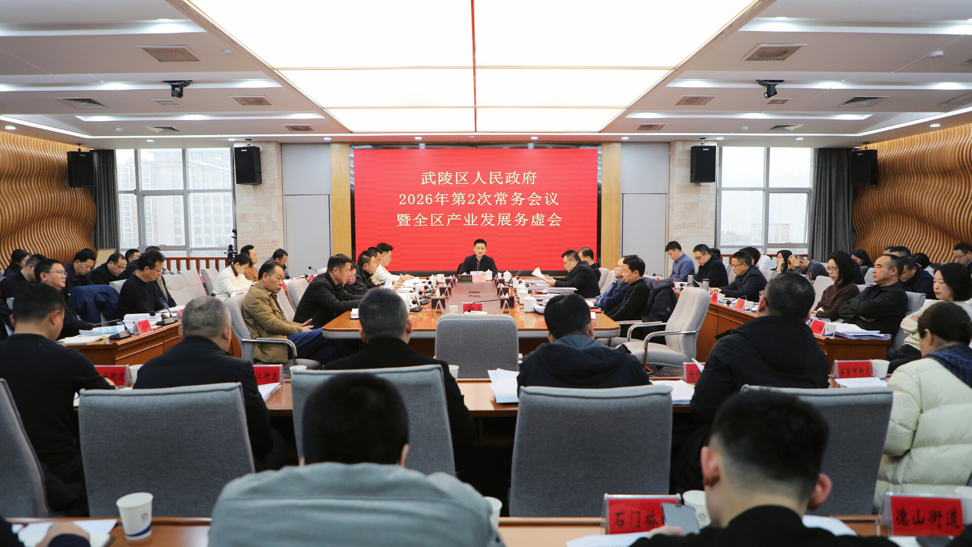 武陵区政府常务会议暨全区产业发展务虚会召开