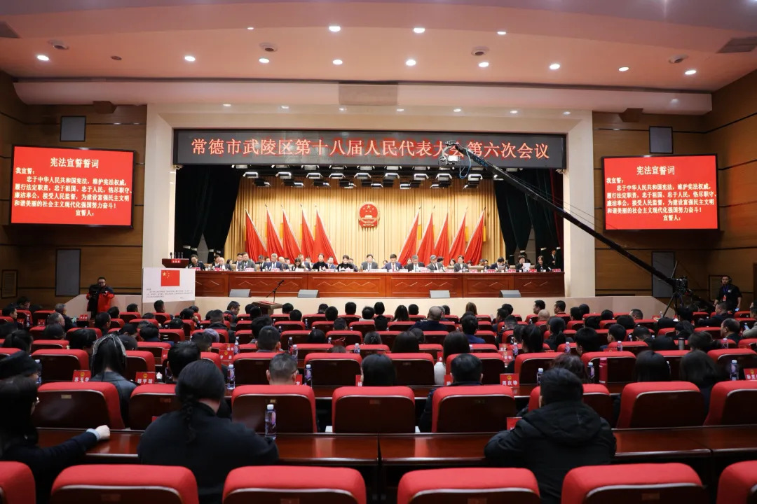 武陵区十八届人大六次会议举行第二次全体会议