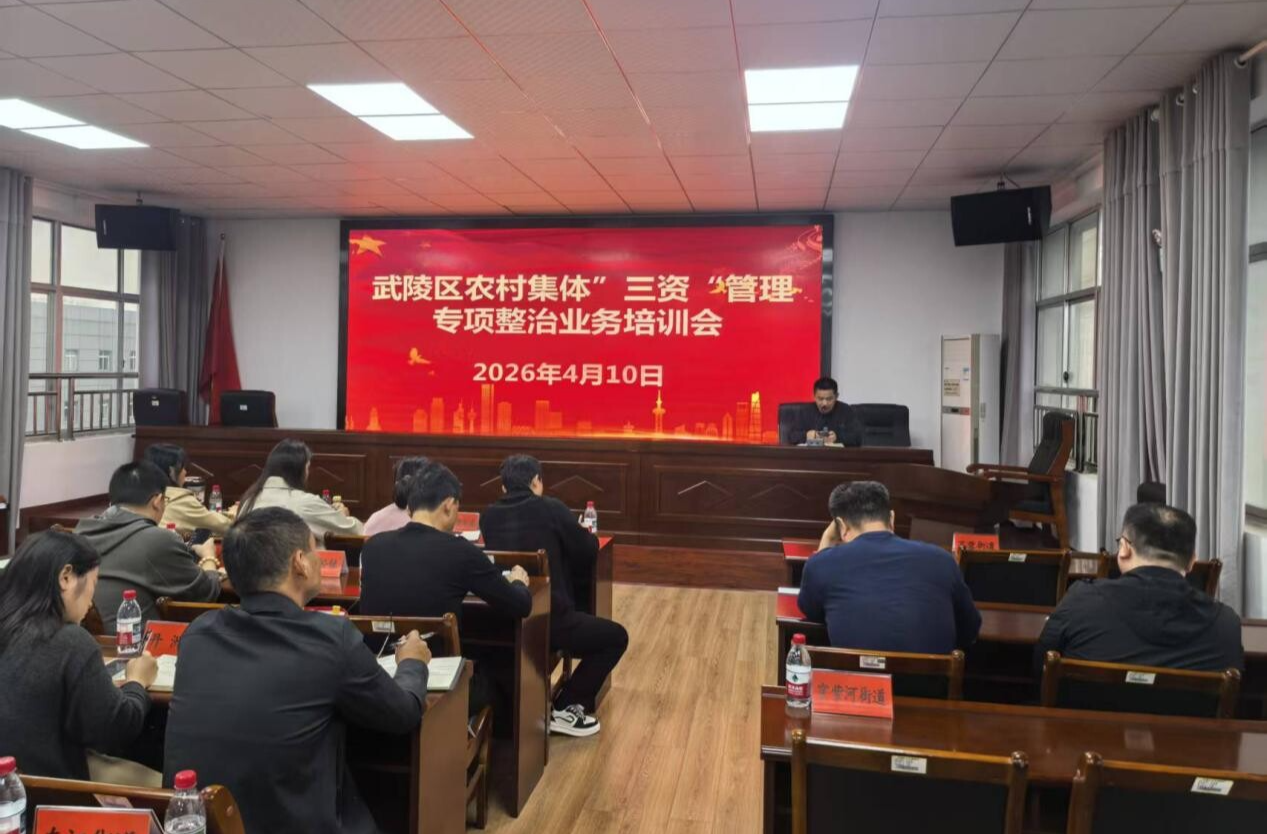 武陵区农经站开展“三资”管理暨村级债务化解专项业务培训