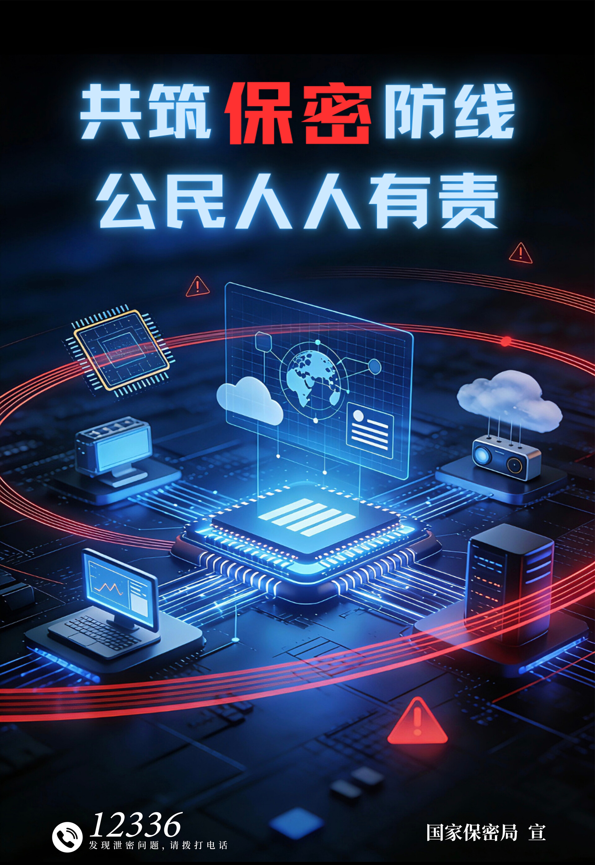 2026年全国保密宣传教育月公益海报