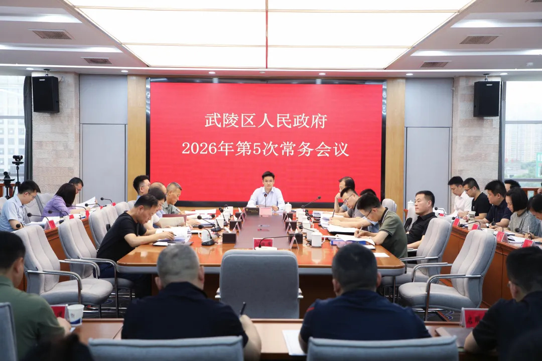 武陵区政府常务会议传达学习上级有关精神 